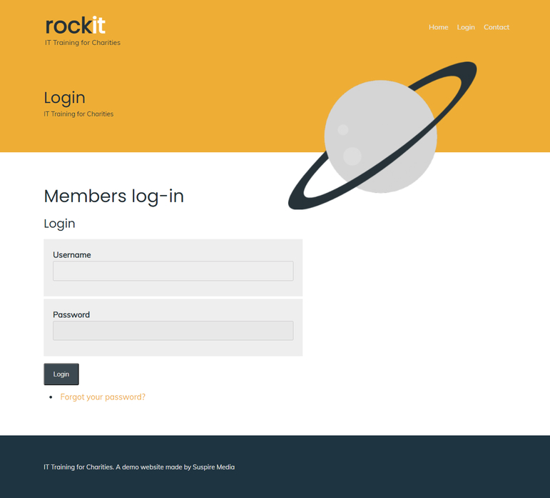 Members website screenshot 5.
