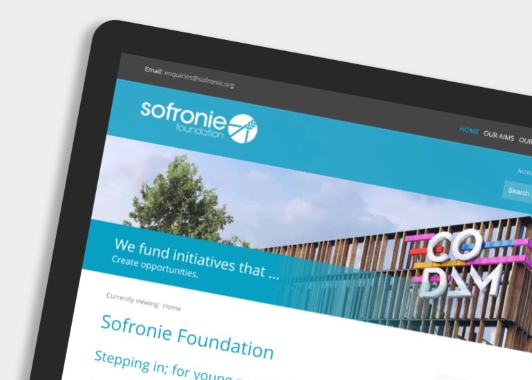 Sofronie - homepage screenshot